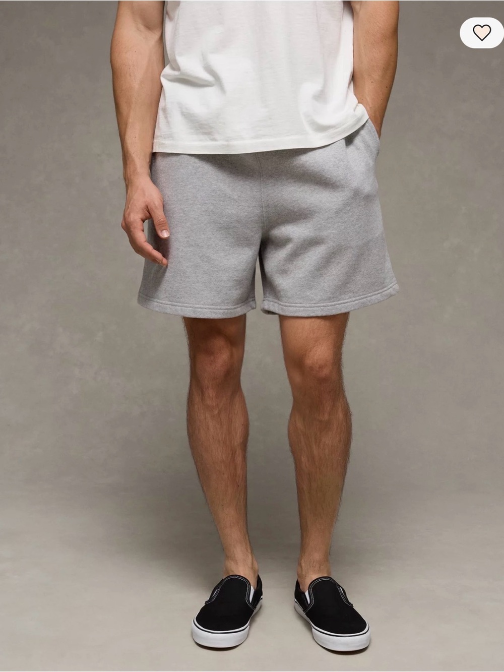 American Eagle Outfitters Light Gray Athletic Sweat Shorts
